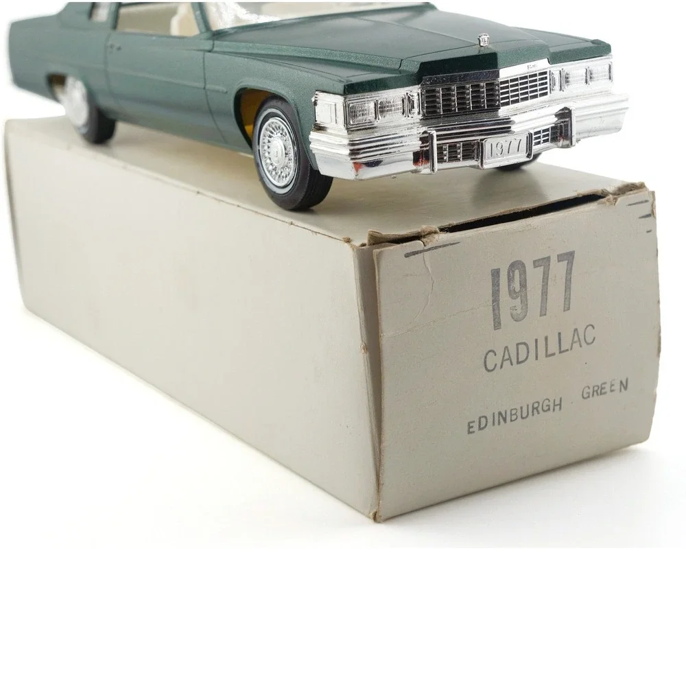 1977 Cadillac Coupe DeVille Jo Han Dealer Promo Model Car Edinburgh Green 70s